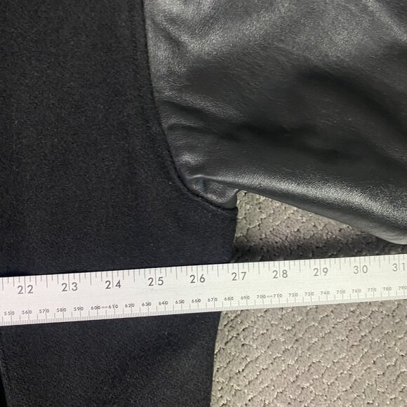 Vintage Mac Tools Jacket Men's XL Black Wool Leather Varsity Letterman Bomber - Picture 9 of 13